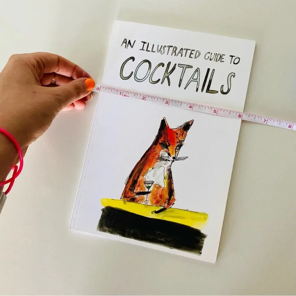 NEW ANTHROPOLOGIE An Illustrated Guide To Cocktails Bar Coffee Table Book White